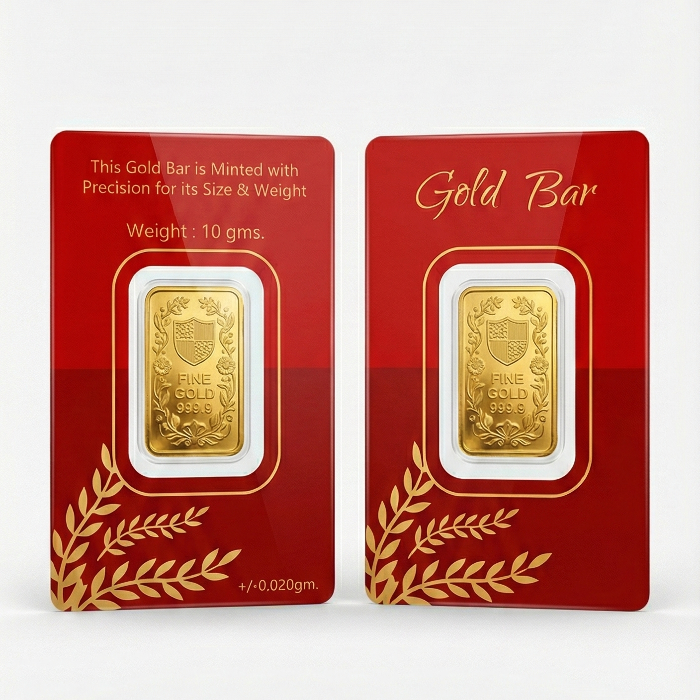 Gold Bar Coin Card Pack - Packaging | Dinanath & Sons Chandni Chowk