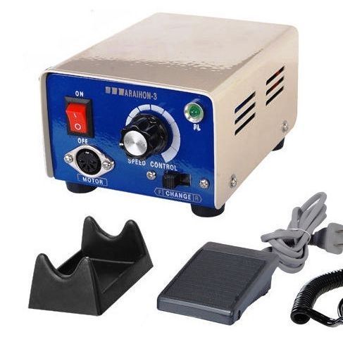 Marathon M3 Complete Set (Micromotor Engine+Foot Pedal+Control Box+Handpiece stand+Pouch) - Machinery | Dinanath & Sons Chandni Chowk