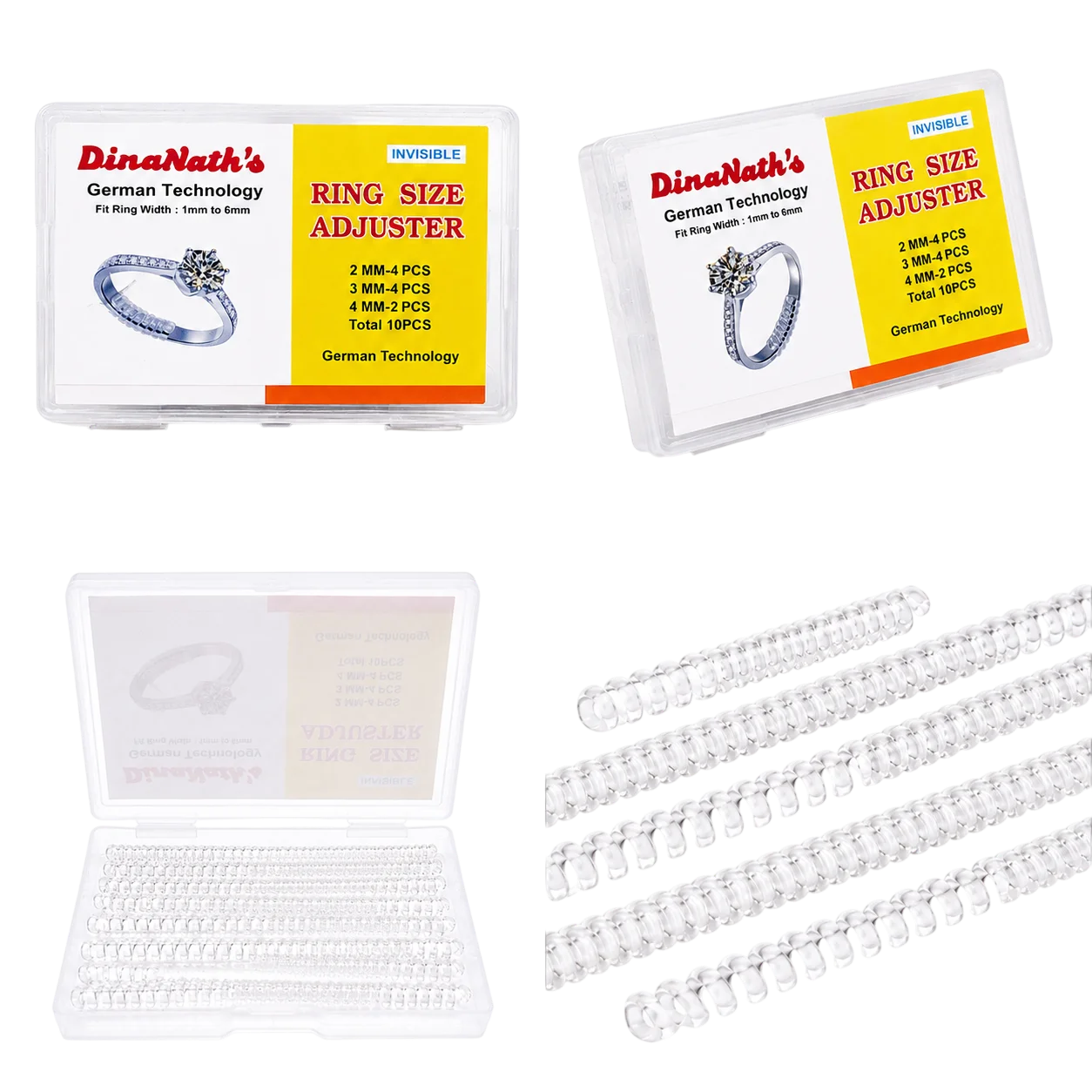 Invisible Ring Size Adjuster Kit for Loose Rings