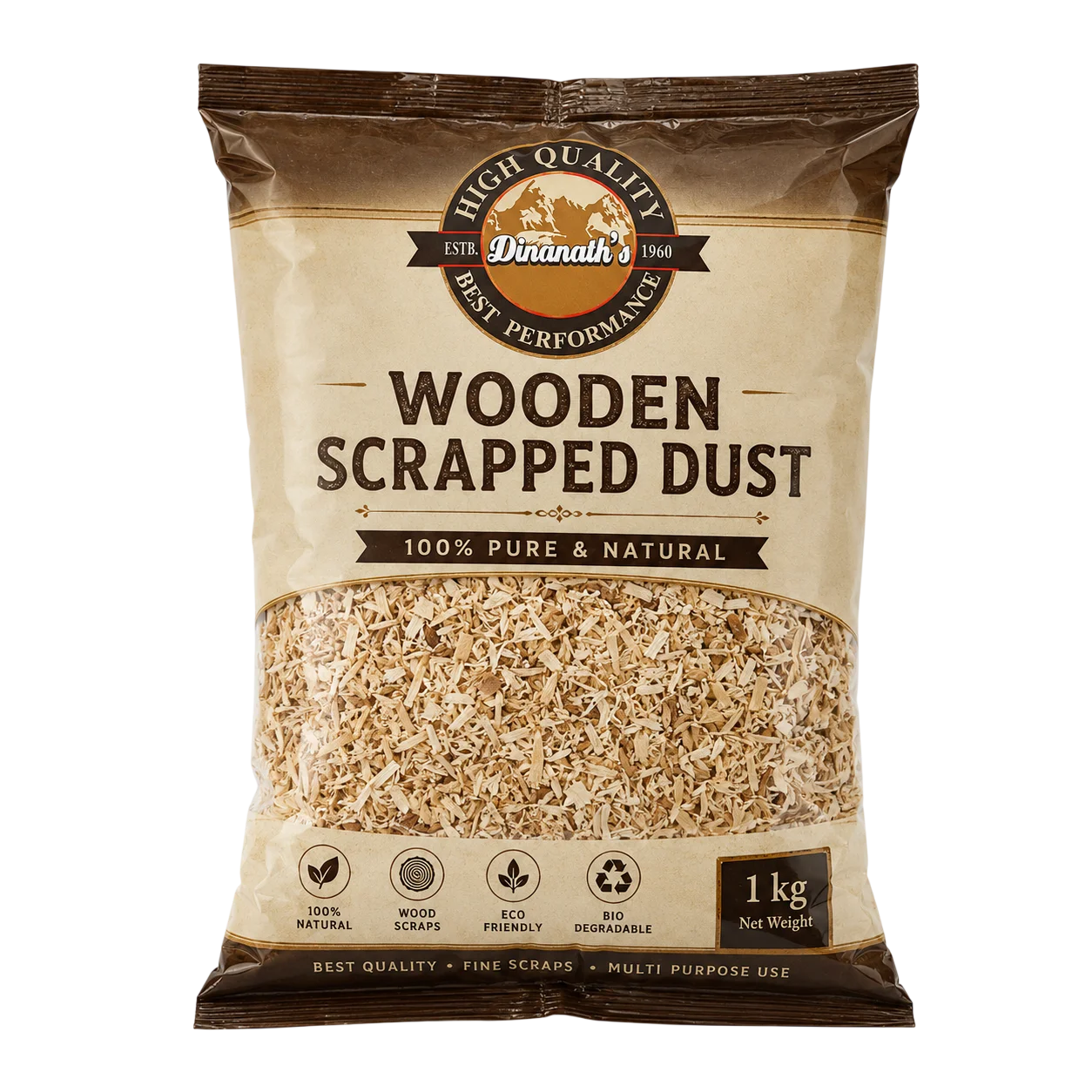 Dinanath's brand wooden scrapped dust