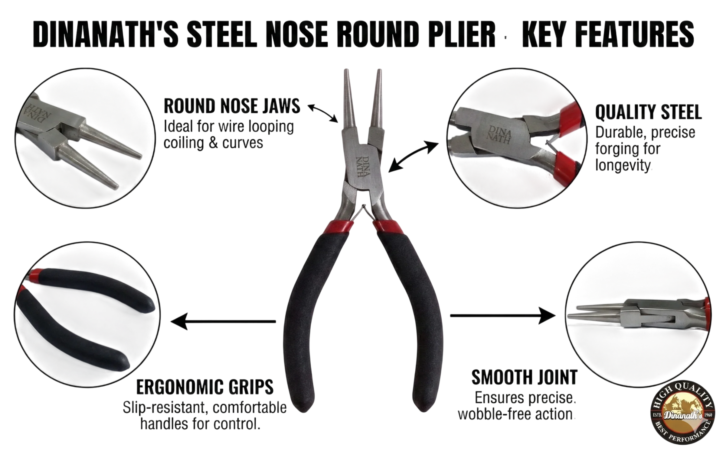 Dinanath's Steel Nose Half Round Plier thumbnail 2