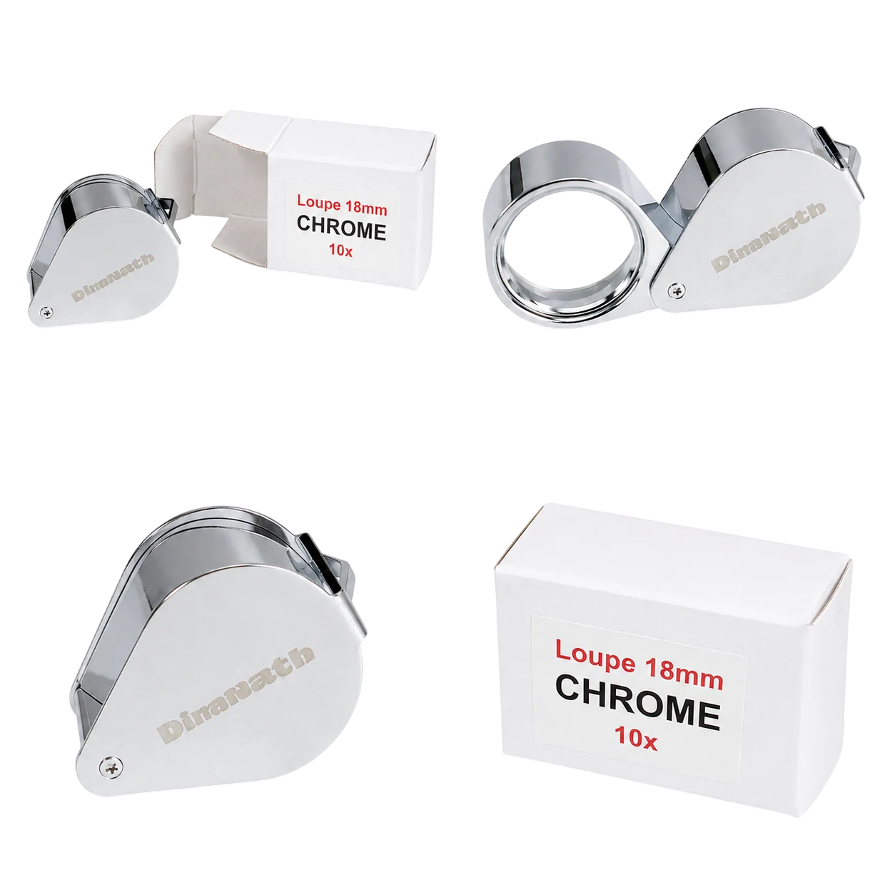 Dinanath's loupe 18mm 10x magnification (chrome)