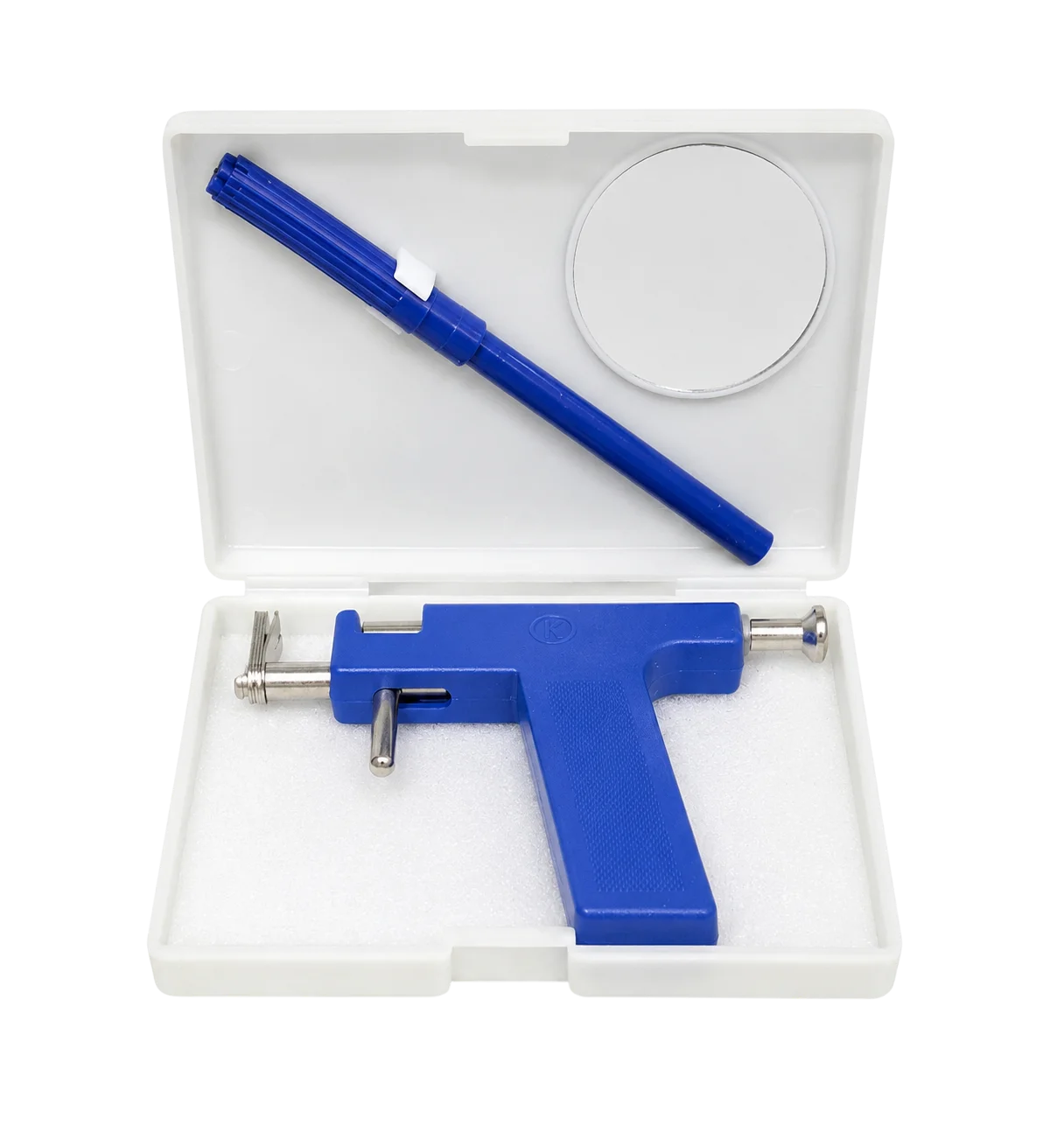 Ear Piercing Gun Plastic with Marking Pen and Mirror - Tools | Dinanath & Sons Chandni Chowk