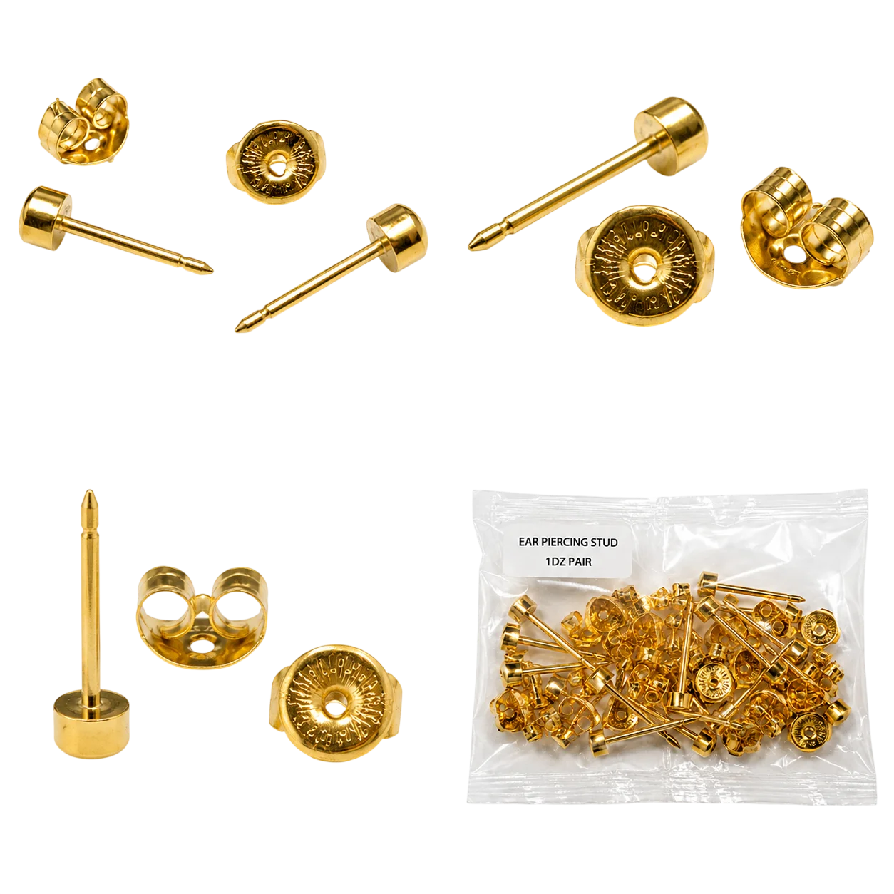 Ear-piercing stud plain